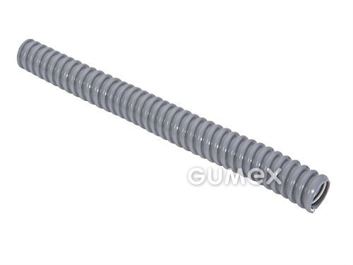 Chránička na káblové rozvody plastová WELLFLEX PVC 111, 7/10mm, IP68, PVC s oceľovou špirálou, -20°C/+70°C, šedá